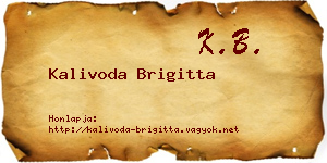 Kalivoda Brigitta névjegykártya